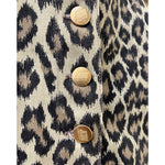 Jean Paul Gaultier S/S 1989 Leopard Print Denim Dress, buttons
