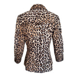 Dolce & Gabbana 1990's Leopard Print Button Up Top, back