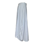Comme des Garçons 2003 White Cotton Draped Jersey Skirt, side