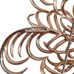 Nettie Rosenstein 1940's Sterling Silver Gold Vermeil Diamante Feather Brooch and Earrings, cartouche