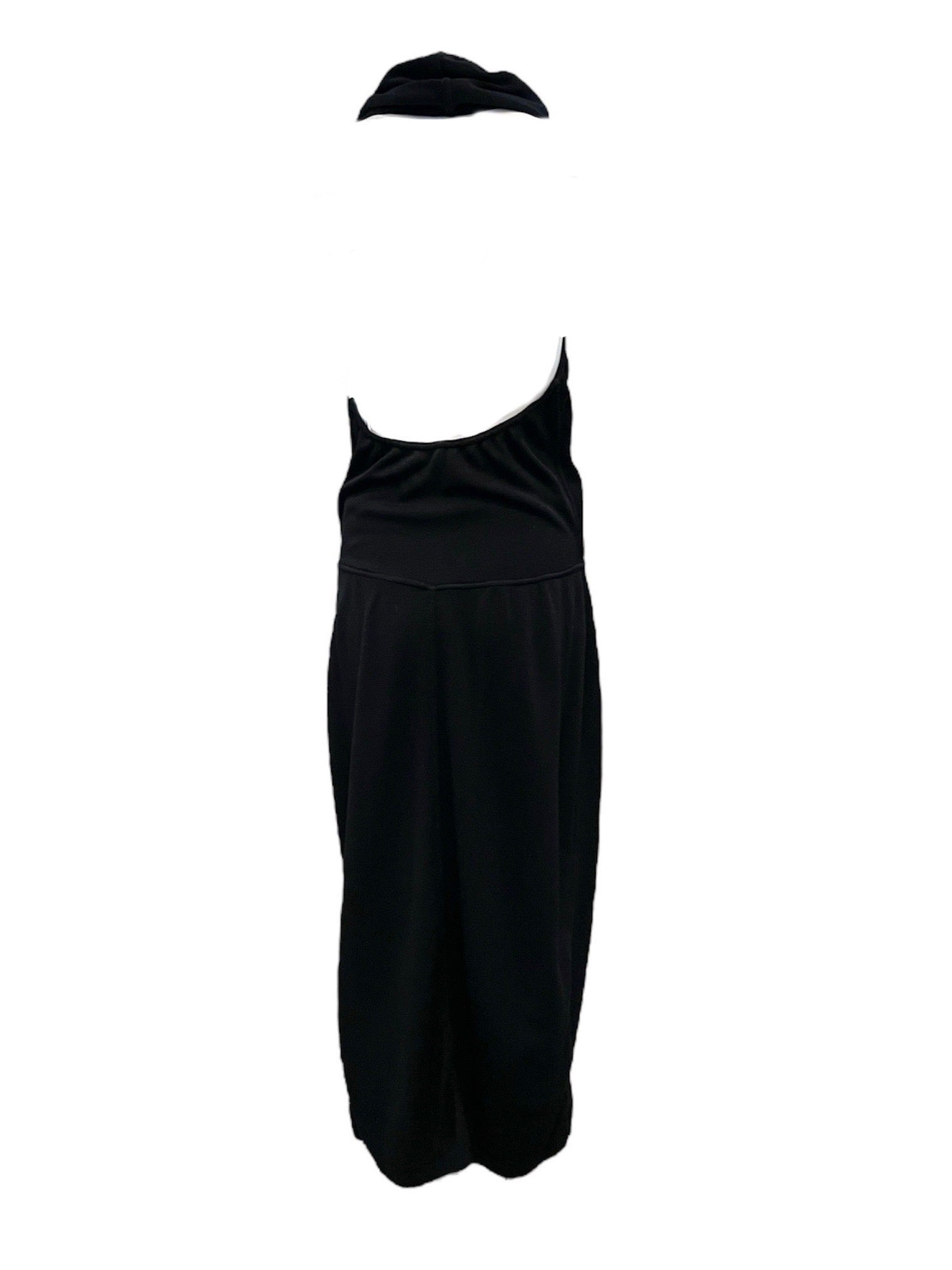 ALAIA Black Halter Gown