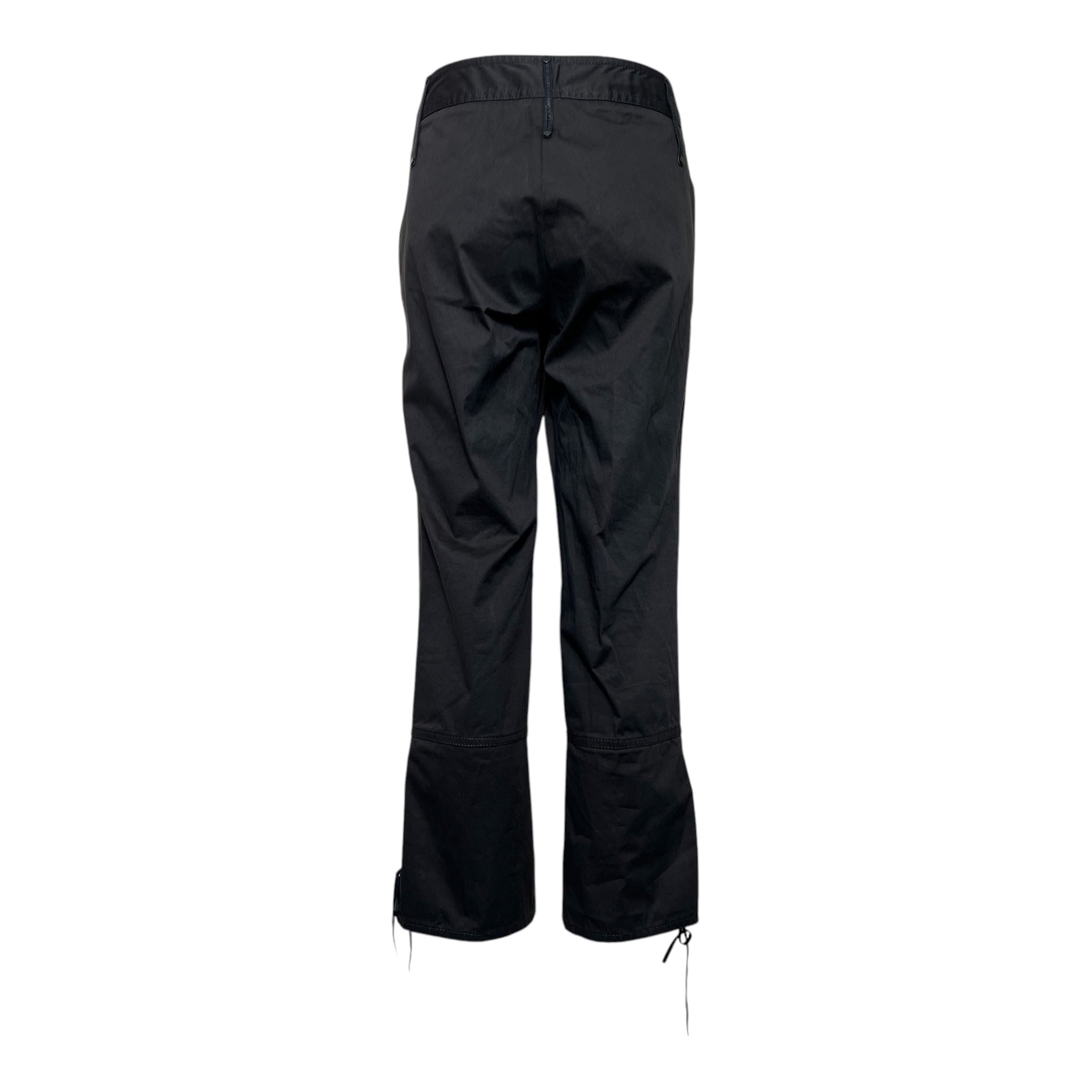 Gucci Y2K Cotton Dark Charcoal Brown Blend Pirate Pants, back