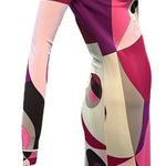   Pucci Contemporary Redux Pink & Purple Jersey Dress SIDE 2 of 5