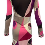   Pucci Contemporary Redux Pink & Purple Jersey Dress BACK 3 of 5