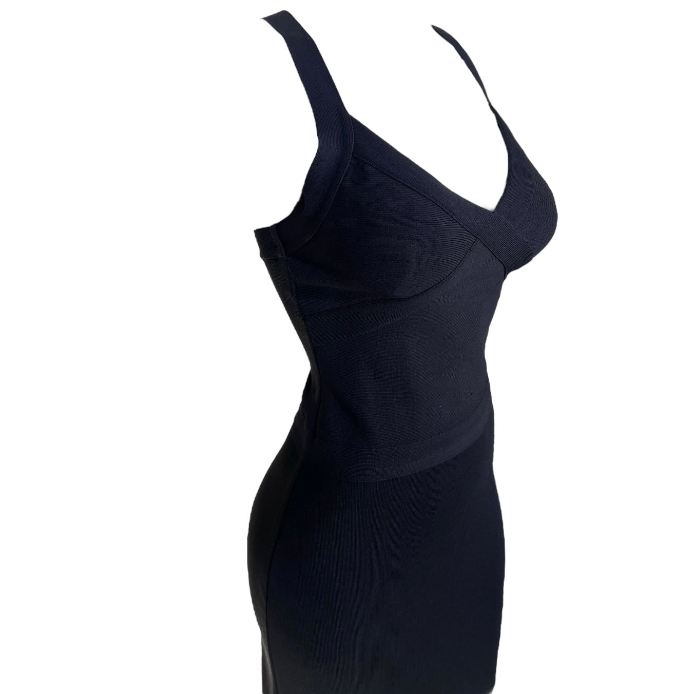 Hervé Legér Paris 1990's Iconic Black Bandage Dress, side