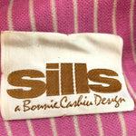  Bonnie Cashin for Sills  60s Blue and Pink LABEL 7 of 7 Striped Coat and Dress Ensemble 