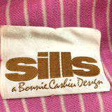  Bonnie Cashin for Sills  60s Blue and Pink LABEL 7 of 7 Striped Coat and Dress Ensemble 