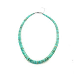 Native American Graduated Turquoise Disc Necklace