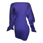 Issey Miyake Spring Summer 1991 Purple Shift Dress, back