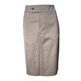  Tom Ford for Gucci 2003 Khaki Midi Skirt FRONT 1/6