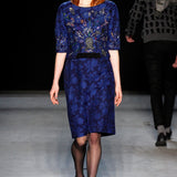 Libertine F/W 2013 Blue Jacquard Embellished Cocktail Dress