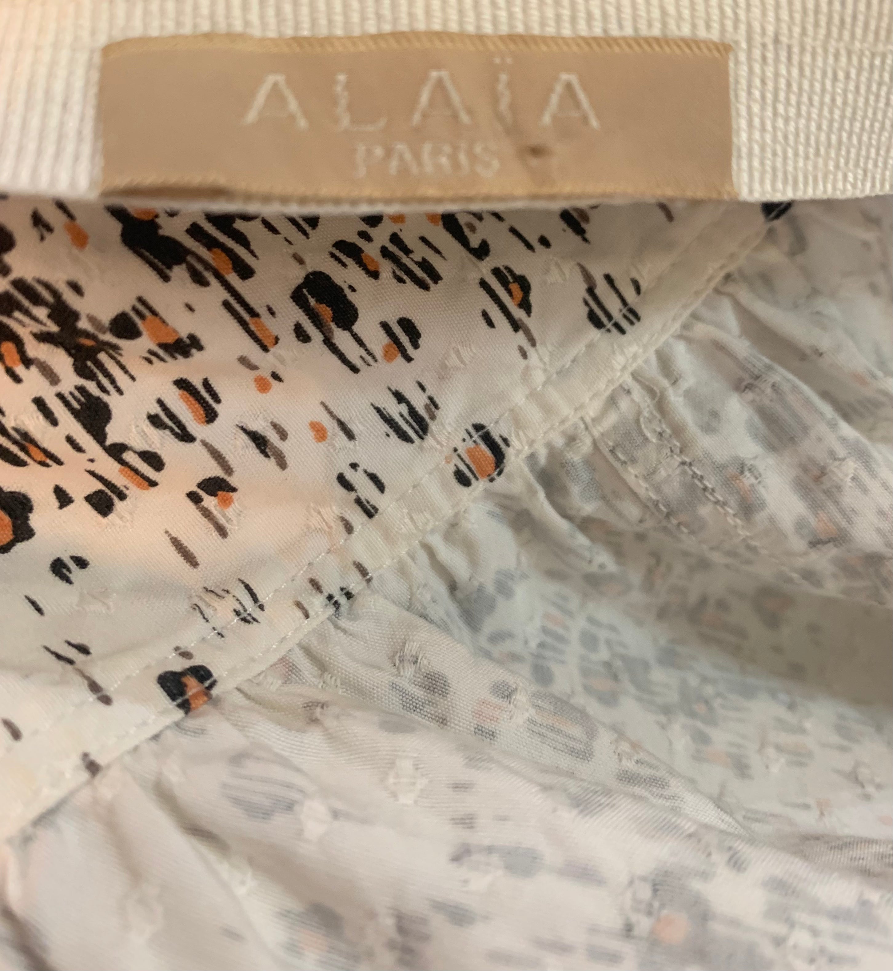 ALAIA 1990s Iconic Cotton Flare Mini Skirt LABEL 5 OF 5