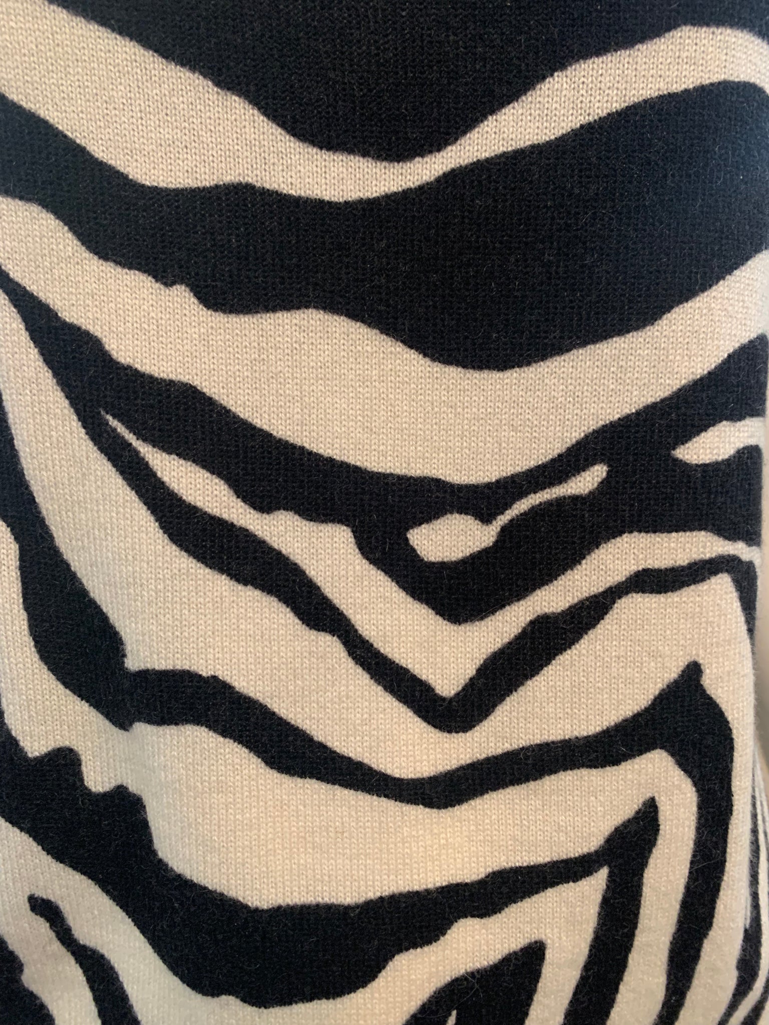 Dolce & Gabbana Y2K Zebra Stripes Cowl Neck Sweater Tank PRINT 4 of 5