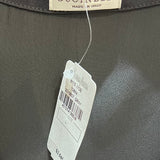 Brunello Cucinelli Slate Grey Slinky Column Gown with Monili Embellishments tag