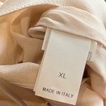 Brunello Cucinelli Pale Pink Dress Tiered Silk Crepe Dress, tag