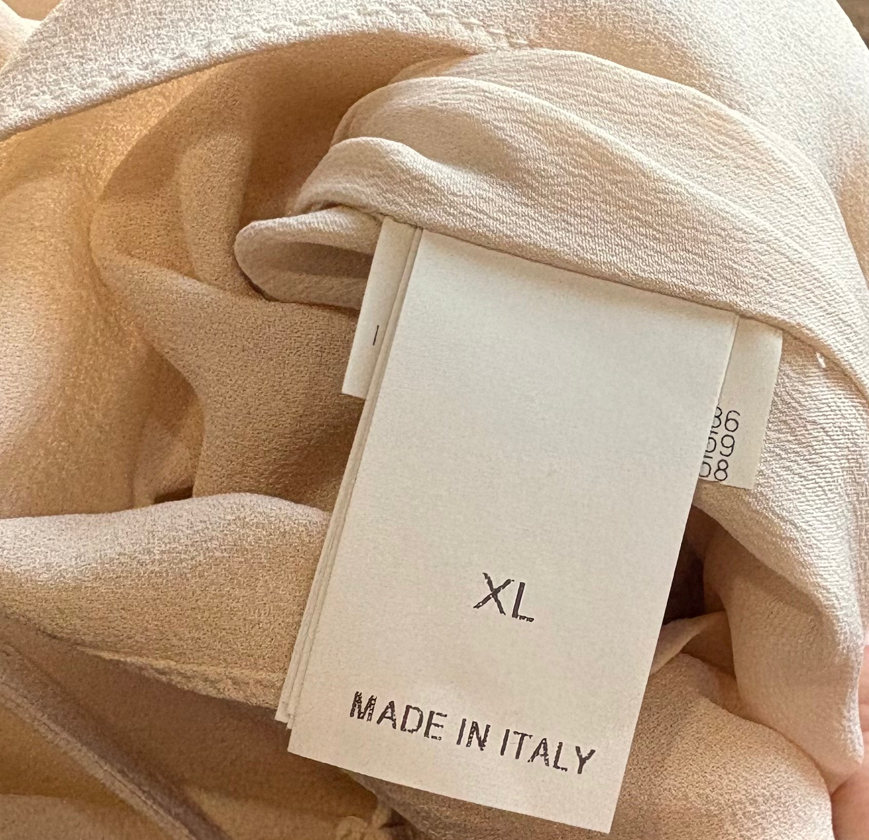 Brunello Cucinelli Pale Pink Dress Tiered Silk Crepe Dress, tag