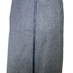 Tom Ford for Gucci Herringbone with Leather Trim Skirt SIDE PHOTO 2 OF 5