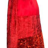 Christian LaCroix Bazar Crimson Velvet Multi-Design Skirt SIDE PHOTO 3 OF 8