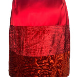 Christian LaCroix Bazar Crimson Velvet Multi-Design Skirt BACK PHOTO 2 OF 8