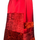 Christian LaCroix Bazar Crimson Velvet Multi-Design Skirt SIDE PHOTO 4 OF 8