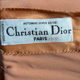  Christian Dior Haute Couture A/W 1987/1988 Copper Silk Ruched Blouse LABEL 6/6