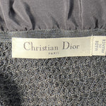 Christian Dior Navy Blue Basket Weave Tie Neck Sailor Sweater LABEL 5/6