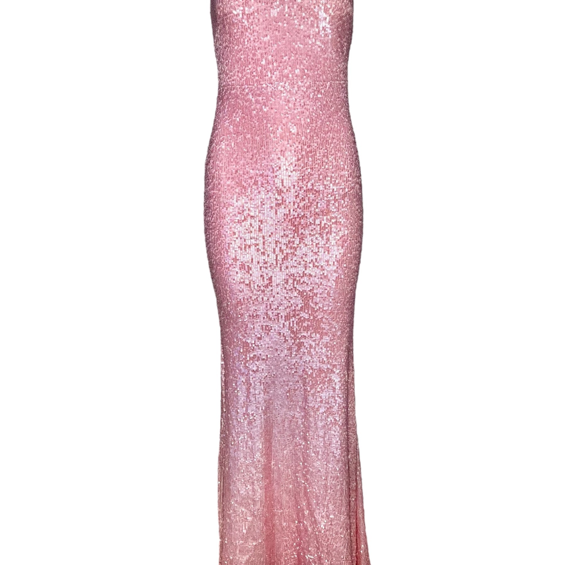 Donna Karan Pink Sequin Strapless Gown FRONT PHOTO 1 OF 6