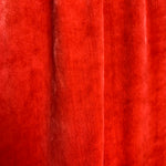  Jean Paul Gaultier Femme Scarlet Red Velvet Dress with Black Leather Yoke VELVET CLOSE UP 6/8