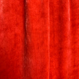  Jean Paul Gaultier Femme Scarlet Red Velvet Dress with Black Leather Yoke VELVET CLOSE UP 6/8