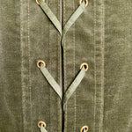 Yves Saint Laurent F/W '04 Tom Ford era Green Velveteen Safari Jacket DETAIL 6/8