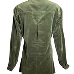 Yves Saint Laurent F/W '04 Tom Ford era Green Velveteen Safari Jacket BACK 4/8