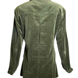 Yves Saint Laurent F/W '04 Tom Ford era Green Velveteen Safari Jacket BACK 4/8