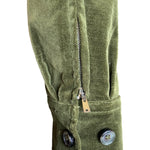 Yves Saint Laurent F/W '04 Tom Ford era Green Velveteen Safari Jacket SLEEVE DETAIL 5/8