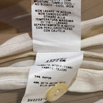 Jean Paul Gaultier Femme 2000's Cream Pin Striped Ruched Blouse, care instructions 2