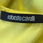 Roberto Cavalli Yellow Floral Dress with Snake Belt TAG PHOTO 7 OF 8