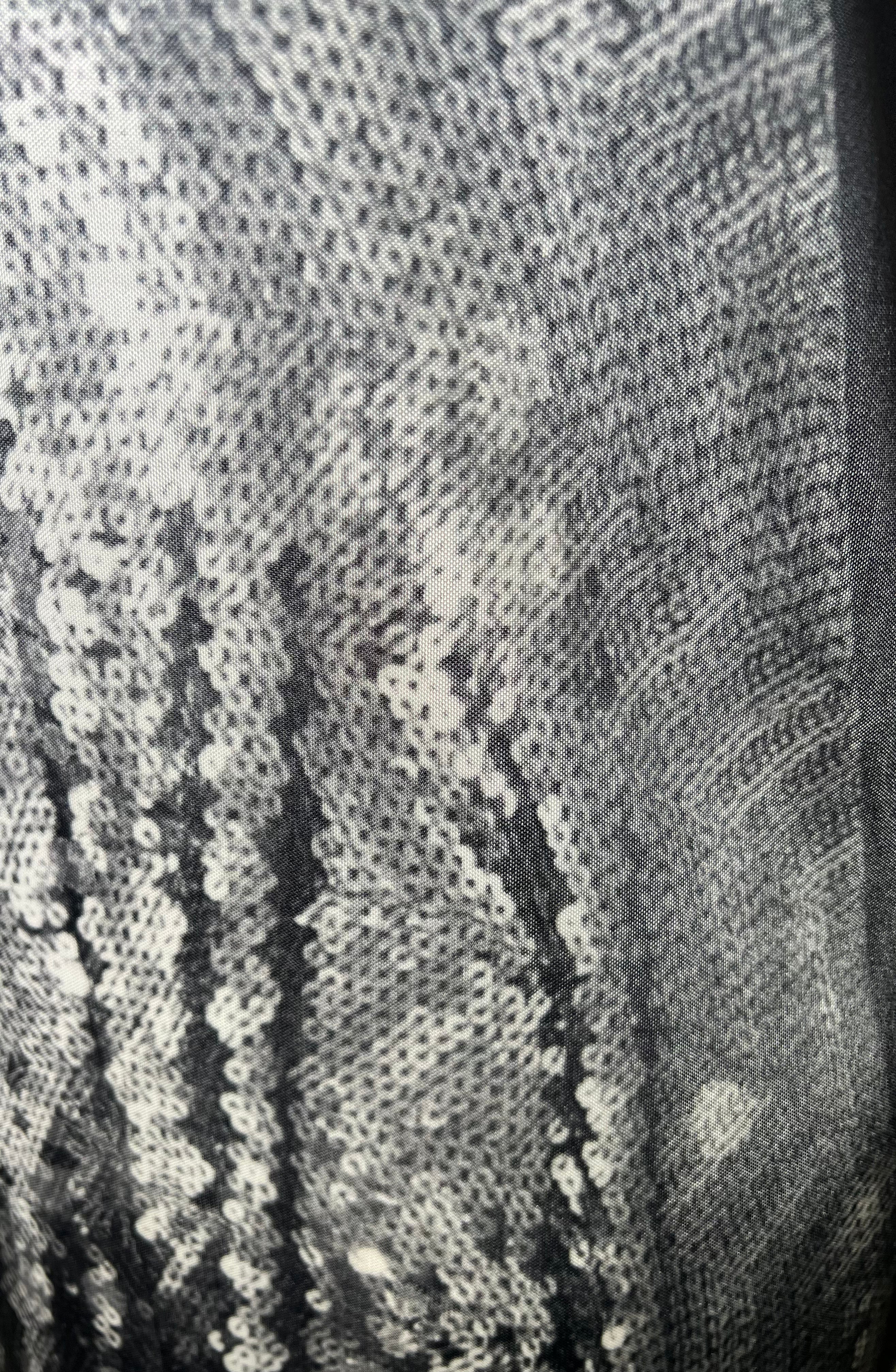 Maison Margiela Trompe L'oeil 2023 Re-Edition Tunic Faux Sequin Gown DETAIL PHOTO 5 OF 7