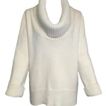 Alexander McQueen Cream Chunky Knit Turtle Neck Angora Wool Sweater FRONT 1/7