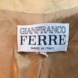 Gianfranco Ferre 1990s Sand Colored  Wrap Trench Coat LABEL 6 of 6