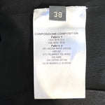 Alexander McQueen S/S 2012 Black Silk Ruffle and Lace Bodice Gown, tag 2