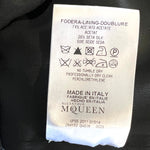 Alexander McQueen S/S 2012 Black Silk Ruffle and Lace Bodice Gown, tag