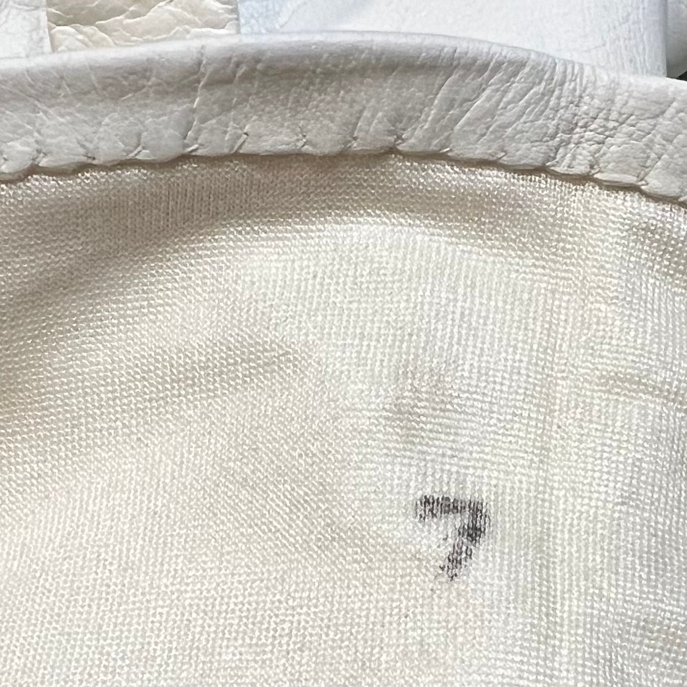 Christian Dior 1960's "Les Gants" Ivory Leather Gloves, Original Packaging, hand finished