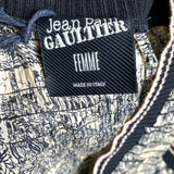  Jean Paul Gaultier FEMME Toile de Jouy Cream and Black Plissé Vest LABEL TAG 6/8