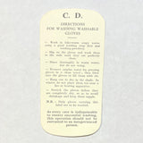 Christian Dior 1960's "Les Gants" Ivory Leather Gloves, Original Packaging, cleaning