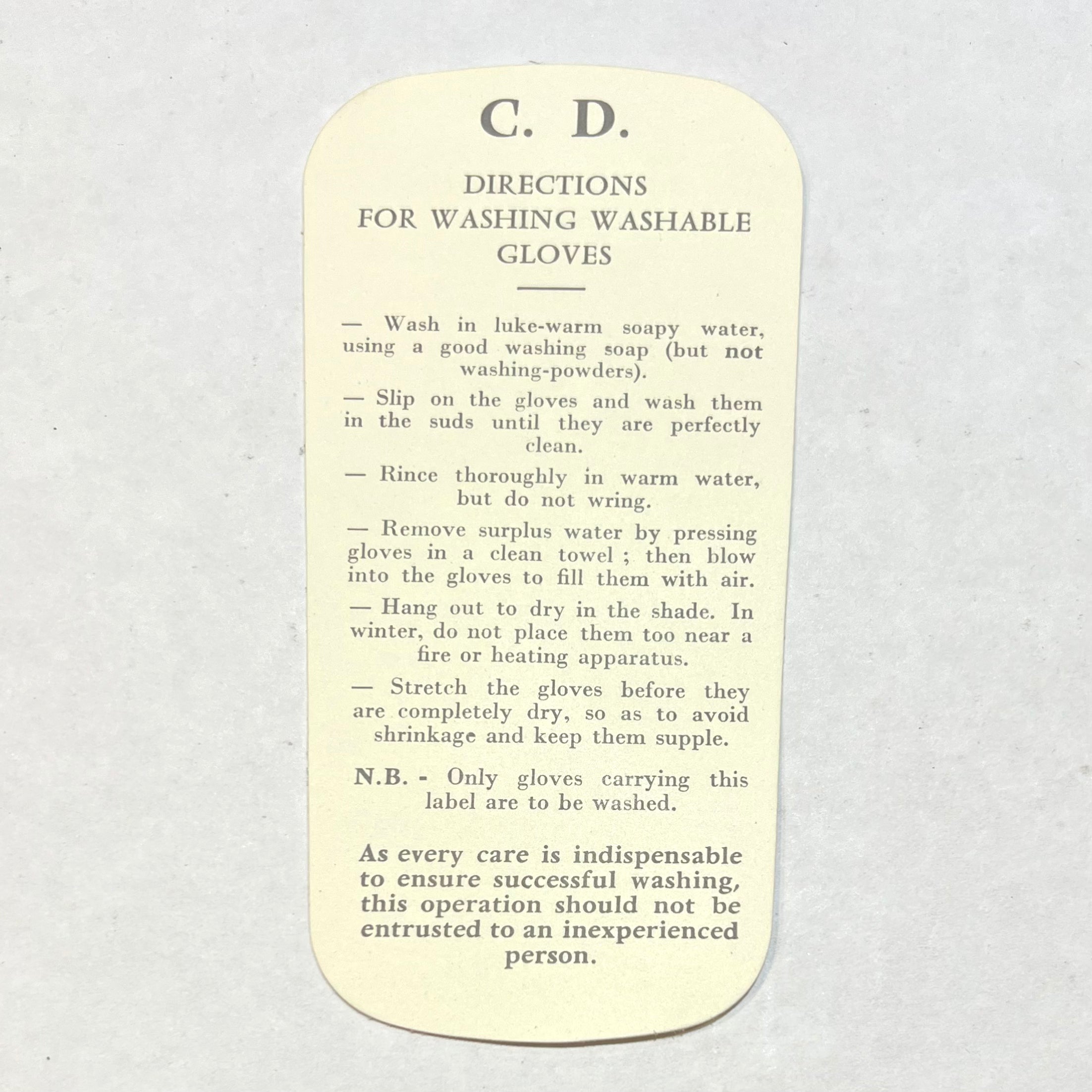 Christian Dior 1960's "Les Gants" Ivory Leather Gloves, Original Packaging, cleaning