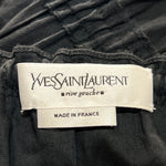 Yves Saint Laurent F/W 2001 Black Cotton Asymmetric Skirt, label