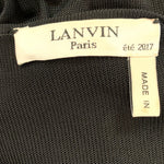   Lanvin 2017  V-Neck Sporty Gold Lurex Dress with Sheer Back LABEL 5 of 5