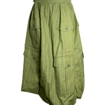 Chanel '08 Resort Army Green Pinstripe Cargo Bubble Skirt, NWT SIDE 4/7