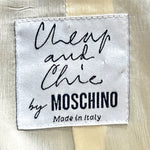 Moschino Cheap & Chic 1990's Two Tone Puzzle Piece Blazer, label