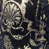 Vivienne Westwood 'Portrait' F/W 1990 Black Velvet Gold Boulle Foil Midi Dress DETAIL PHOTO 7 OF 14