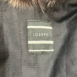 Joseph Brown Sheepskin Leather Fur Trim Jacket, NWT LABEL 13/13